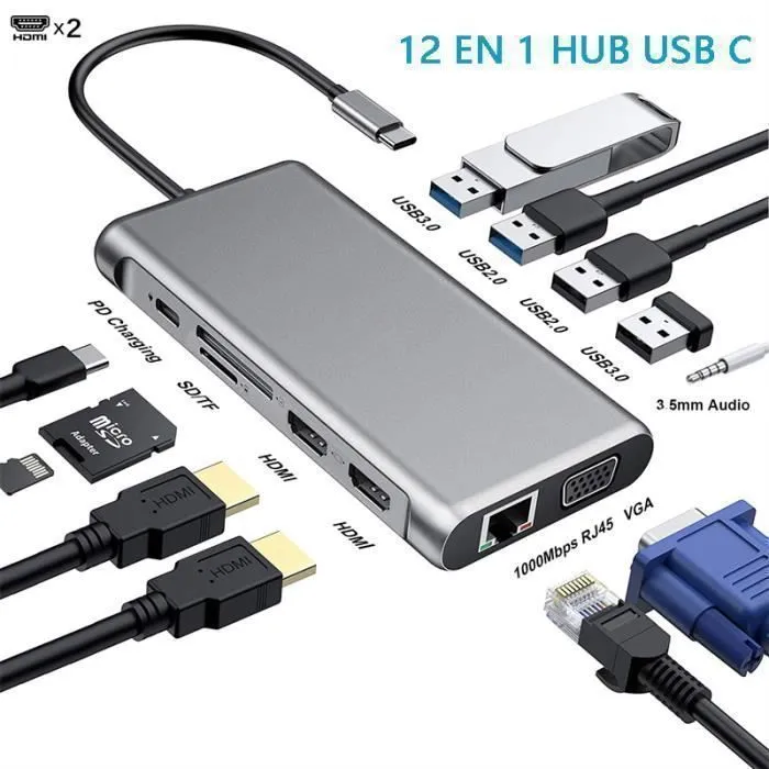 USB C 12 EN 1